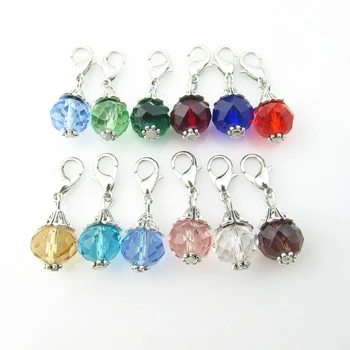 High Quality 120pcs/lot mix 12 different color Crystal dangle charms for Silver hanging lobster clasp charms with DIY jewelry 
High Quality 120pcs/lot mix 12 different color Crystal dangle charms for Silver hanging lobster clasp charms with DIY jewelry