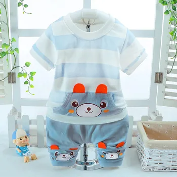2019 Unisex Summer Fashion 2Pcs Infant Baby Boys Girls Bear Striped T-Shirt Tops+Shorts Clothes Set Outfits
2019 Unisex Summer Fashion 2Pcs Infant Baby Boys Girls Bear Striped T-Shirt Tops+Shorts Clothes Set Outfits