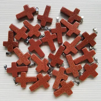 50pcs/lot Gold sand stone Cross pendants for Jewelry making Fashion Charm man Necklace accessories 50ps free shipping
50pcs/lot Gold sand stone Cross pendants for Jewelry making Fashion Charm man Necklace accessories 50ps free shipping