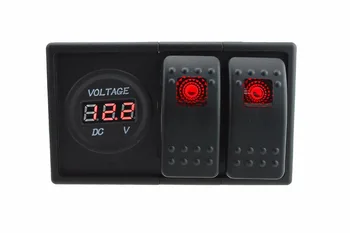 IZTOSS DC 12V/24V red LED Digital voltmeter Socket with toggle rocker switch jumper wires and housing holder
IZTOSS DC 12V/24V red LED Digital voltmeter Socket with toggle rocker switch jumper wires and housing holder