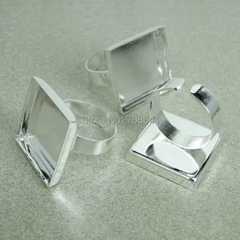 Blank Open Ring Settings with Square Deep Wall Bezel Cups Cameo Cabochon Bases Rings Findings DIY Jewelry Making Silver Plated
Blank Open Ring Settings with Square Deep Wall Bezel Cups Cameo Cabochon Bases Rings Findings DIY Jewelry Making Silver Plated