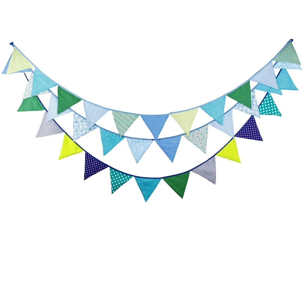NEW Fabric Bunting Banner 12 Flags - 3.2M Cotton Party Bunting Garden Garland Playroom Decoration
NEW Fabric Bunting Banner 12 Flags - 3.2M Cotton Party Bunting Garden Garland Playroom Decoration