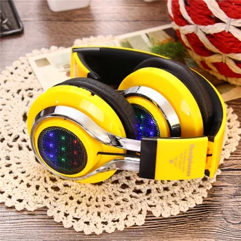 With Colorful led Wireless Headset Foldable And Scalable Bluetooth Headphones FM Radio TF Card Play AUX Function
With Colorful led Wireless Headset Foldable And Scalable Bluetooth Headphones FM Radio TF Card Play AUX Function
