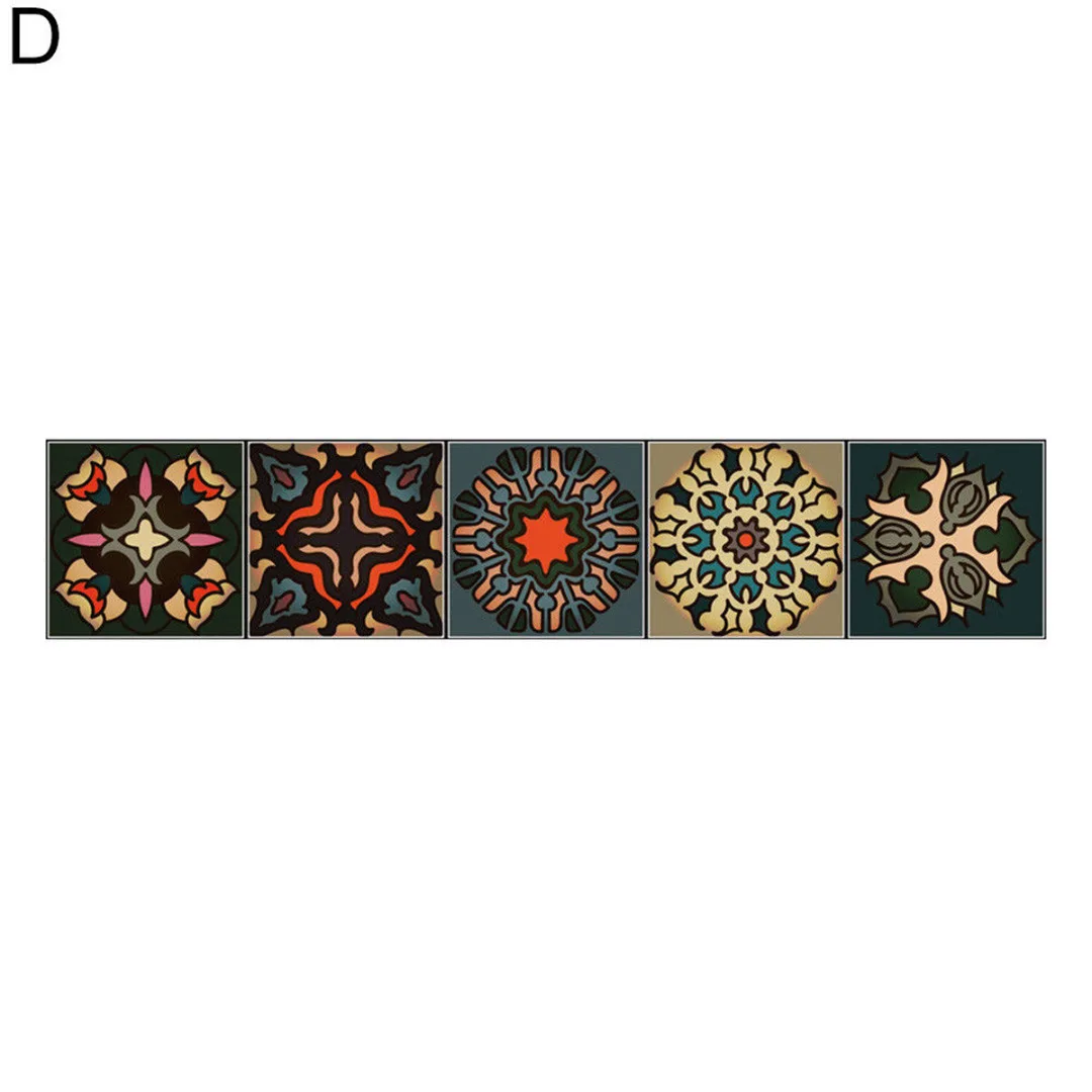 Moroccan Tiles PVC Waterproof Self adhesive Wallpaper Furniture Bathroom DIY Arab Tile Sticker