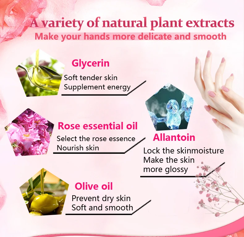 Buy 3 Get 1 Gift Hand Cream Rose Polypeptide Moist Repair Nourishing Whitening Anti Chapping-Wrinkle Improve Drying Skin Care Buy 3 Get 1 Gift Hand Cream Rose Polypeptide Moist Repair Nourishing Whitening Anti Chapping-Wrinkle Improve Drying Skin Care