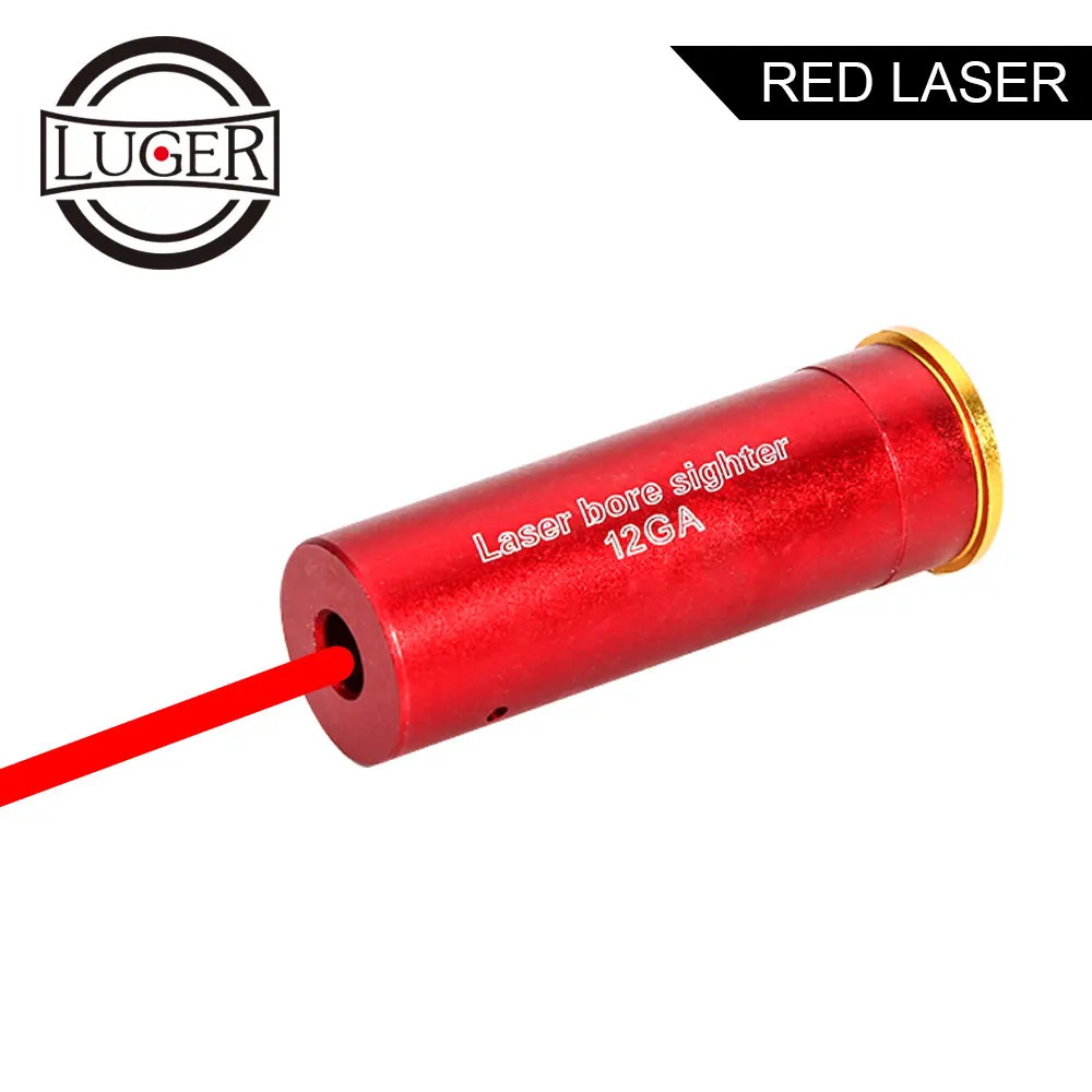 LUGER 12GA Cartridge Laser Bore Sighter Tactical 12 GAUGE Red Dot Sight For Rifle Hunting Red Copper Laser Boresighter
LUGER 12GA Cartridge Laser Bore Sighter Tactical 12 GAUGE Red Dot Sight For Rifle Hunting Red Copper Laser Boresighter