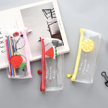 Limit Shows 1pcs Newly Kawaii Pencil Case Fruit transparent PVC school pencil case School stationery Supplies Gifts For Kid
Limit Shows 1pcs Newly Kawaii Pencil Case Fruit transparent PVC school pencil case School stationery Supplies Gifts For Kid