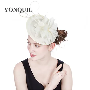 Women Fancy Cocktail imitation sinamay Fascinator Hats ivory flowers bridal Wedding Hats and red Fascinator base Multiple colors
Women Fancy Cocktail imitation sinamay Fascinator Hats ivory flowers bridal Wedding Hats and red Fascinator base Multiple colors