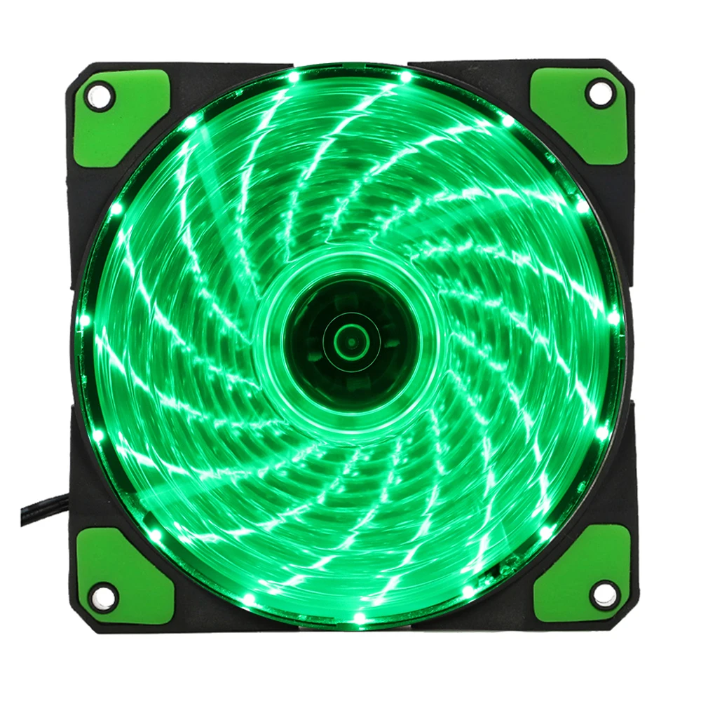 15 Lights LED PC Computer Chassis Fan Case Heatsink Cooler Cooling Fan DC 12V 4P 120*120*25mm
15 Lights LED PC Computer Chassis Fan Case Heatsink Cooler Cooling Fan DC 12V 4P 120*120*25mm