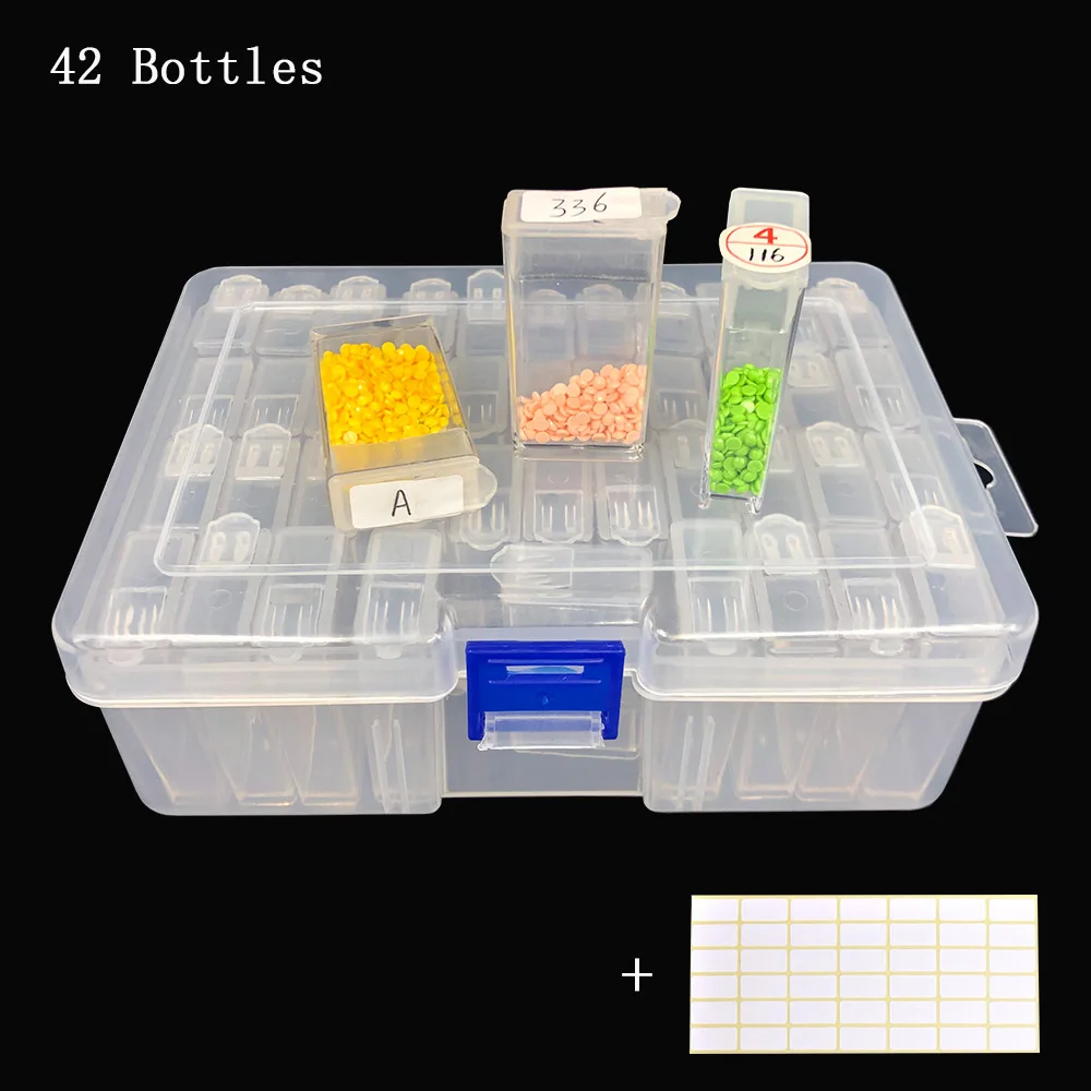 New 42/84 Bottles Diamond Painting Tools Container Storage Box Diamant Painting Holder Daimond painting Box
New 42/84 Bottles Diamond Painting Tools Container Storage Box Diamant Painting Holder Daimond painting Box