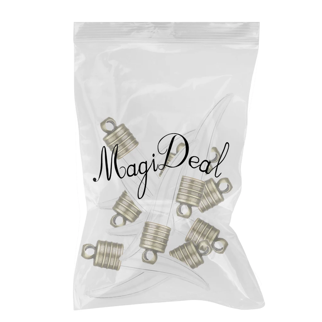 Phenovo 10 Clear Vials DIY Craft Necklace Pendant bronze cap Mini Empty Glass Wishing Bottles Fashion Jewelry DIY accessory