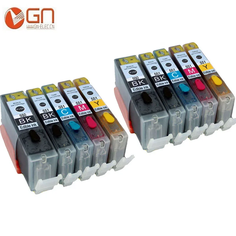 GN 10 for PGI 550 CLI 551 pgi550 pgi-550 edible ink Cartridge for Canon PIXMA MG5650 MG6350 MG6450 MG6650 MG7150 MG7550 MX725
GN 10 for PGI 550 CLI 551 pgi550 pgi-550 edible ink Cartridge for Canon PIXMA MG5650 MG6350 MG6450 MG6650 MG7150 MG7550 MX725