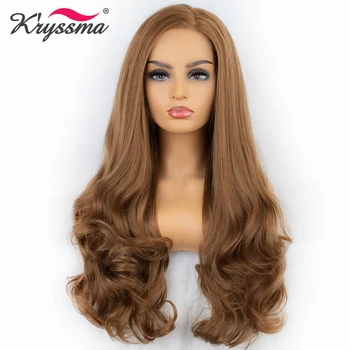 Kryssma 13x3 Lace Wavy Brown Wigs Synthetic Lace Front Wig Long Cosplay Wigs For Black Women Heat Resistant Fiber Lace Front Wig
Kryssma 13x3 Lace Wavy Brown Wigs Synthetic Lace Front Wig Long Cosplay Wigs For Black Women Heat Resistant Fiber Lace Front Wig