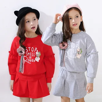 Baby Girl clothing Outfits Sets 2017 Fashion spring Kids Long Sleeve love flower t Shirts + skirts 2Pcs clothes 2 3 4 6 8 10 11T
Baby Girl clothing Outfits Sets 2017 Fashion spring Kids Long Sleeve love flower t Shirts + skirts 2Pcs clothes 2 3 4 6 8 10 11T