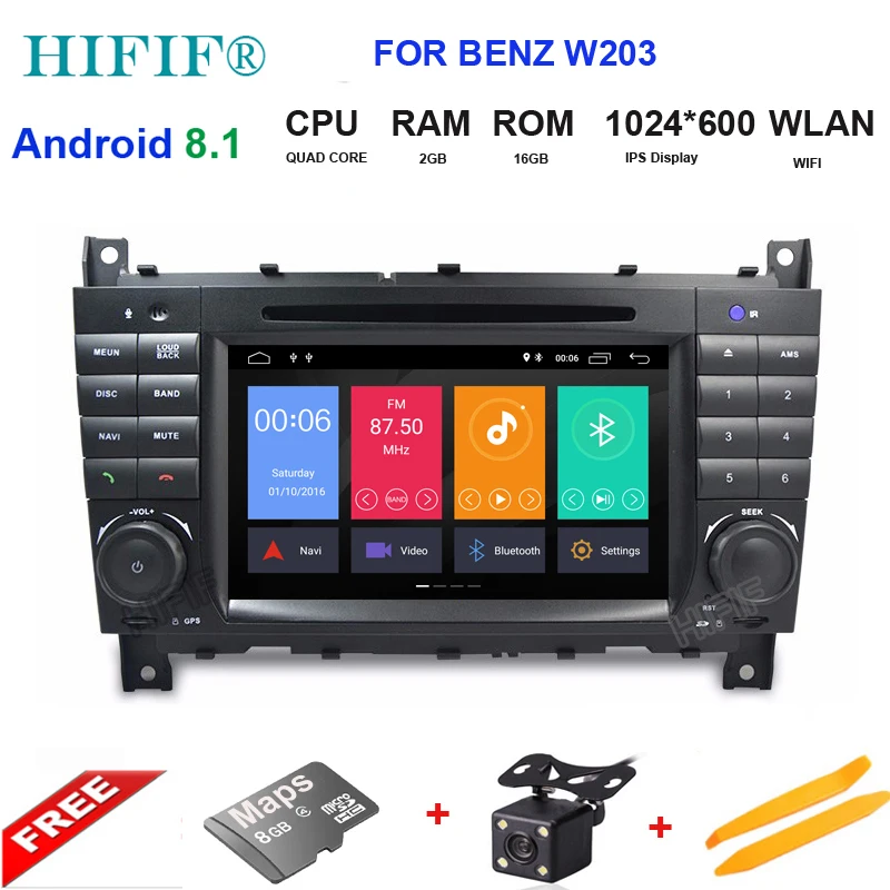 IPS HD 2 Din 7'' Quad Core Android 8.1 Car DVD Player GPS for Mercedes Benz W203 C180 C200 C220 C230 C240 C250 W209 2005-2006
IPS HD 2 Din 7'' Quad Core Android 8.1 Car DVD Player GPS for Mercedes Benz W203 C180 C200 C220 C230 C240 C250 W209 2005-2006