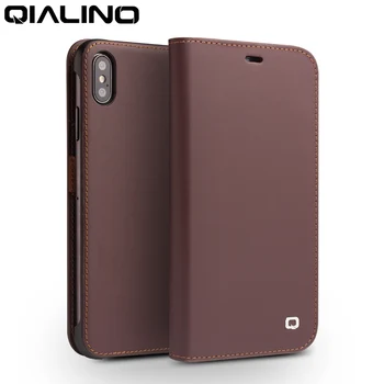 QIALINO Genuine Leather Phone Cover for iPhone XS/XR Handmade Luxury Ultra Slim Wallet Card Slot Bag Flip Case for iPhone XS Max
QIALINO Genuine Leather Phone Cover for iPhone XS/XR Handmade Luxury Ultra Slim Wallet Card Slot Bag Flip Case for iPhone XS Max