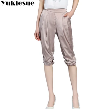 Harem pants capris women high waist silk chiffon loose casual calf length pants female trousers Plus size pantalon cuero mujer
Harem pants capris women high waist silk chiffon loose casual calf length pants female trousers Plus size pantalon cuero mujer