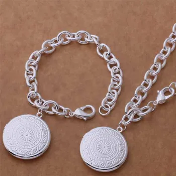AS386 Hot sterling Jewelry Sets bracelet necklace /apeajgla avrajmya silver color
AS386 Hot sterling Jewelry Sets bracelet necklace /apeajgla avrajmya silver color
