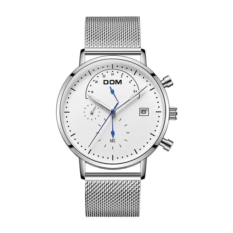 DOM Mens Watches Top Brand Luxury Stainless Steel Strap Quartz Watch Men Casual Sport Male Clock Relogio Masculino
DOM Mens Watches Top Brand Luxury Stainless Steel Strap Quartz Watch Men Casual Sport Male Clock Relogio Masculino
