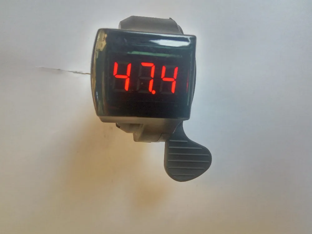 thumb finger shifter throttle with digital display accelerator 12-100v universal for electric bike scooter tricycle VL indicator
thumb finger shifter throttle with digital display accelerator 12-100v universal for electric bike scooter tricycle VL indicator