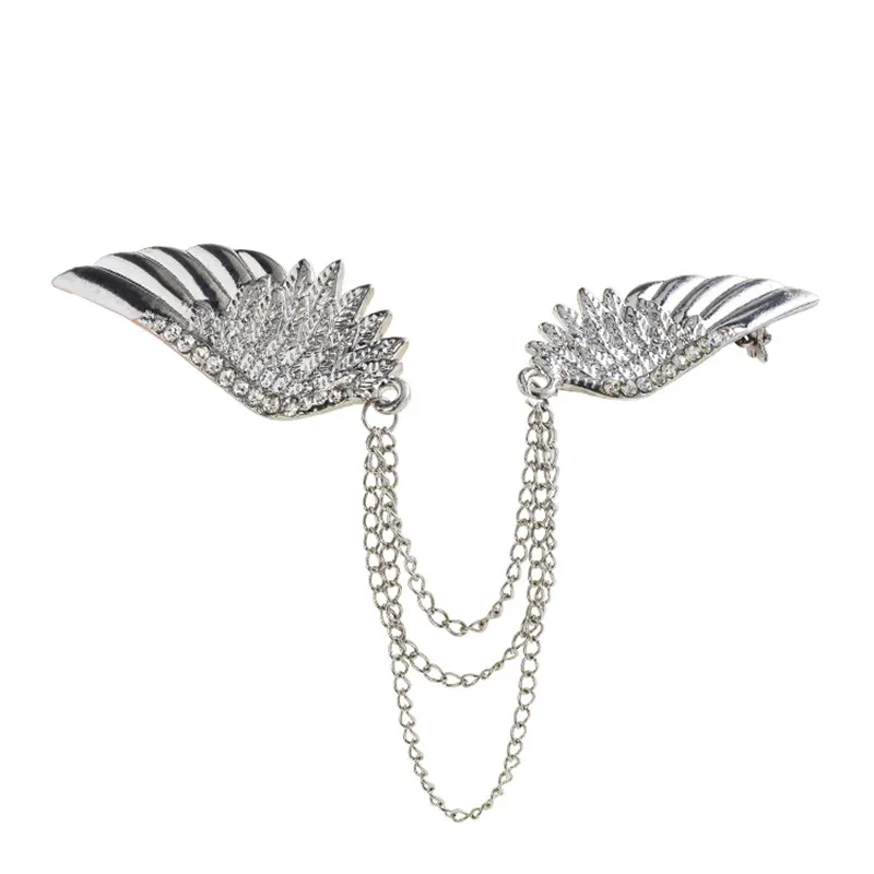 2016 New Fashion Angel Wings Large Brooches Pins for women wedding dress Delicate Jewelry Rhinestone Broach Lapel Pins X0954
2016 New Fashion Angel Wings Large Brooches Pins for women wedding dress Delicate Jewelry Rhinestone Broach Lapel Pins X0954