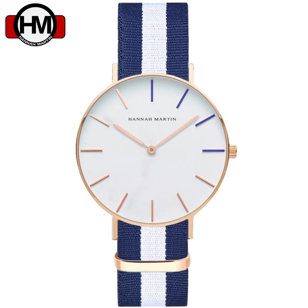 Top Brand Watches Men & Women High Quality Nylon Leather Rose Gold Clock 40cm Relogio Masculino Femme HANNAH MARTIN
Top Brand Watches Men & Women High Quality Nylon Leather Rose Gold Clock 40cm Relogio Masculino Femme HANNAH MARTIN