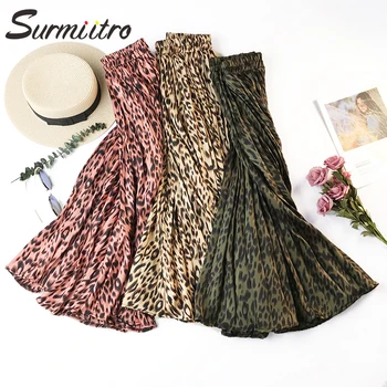 Surmiitro Leopard Print Pleated Midi Skirts Women Spring Autumn 2020 Korean Lady Pink Green High Waist A-line Long Skirt Female
Surmiitro Leopard Print Pleated Midi Skirts Women Spring Autumn 2020 Korean Lady Pink Green High Waist A-line Long Skirt Female