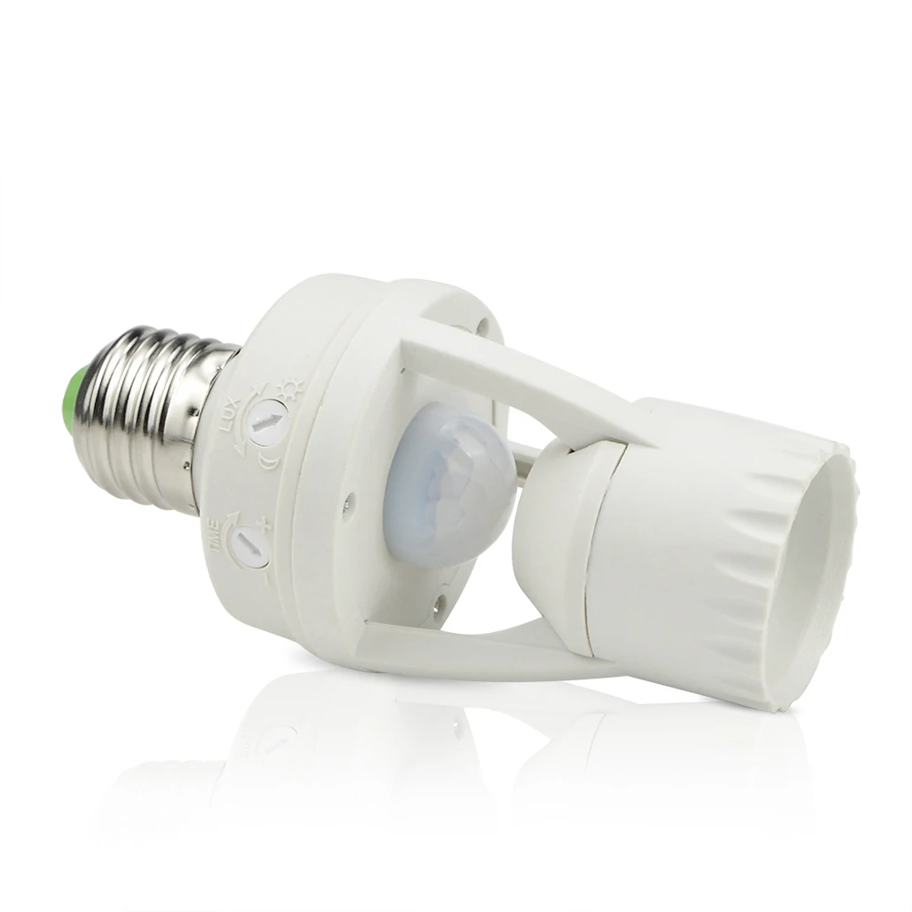 IR Infrared Induction Detector E27 Lamp Base Motion Sensor LED Lamp Holder With Light Control LED Bulb Holder Douille E27 Socket
IR Infrared Induction Detector E27 Lamp Base Motion Sensor LED Lamp Holder With Light Control LED Bulb Holder Douille E27 Socket