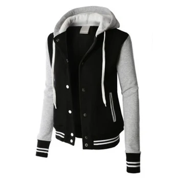 ZOGAA Spring Fashion Women's Color Block Hoodies Hooded Long-sleeved Outwear Sweatshirt Baseball Hooded jacket 
ZOGAA Spring Fashion Women's Color Block Hoodies Hooded Long-sleeved Outwear Sweatshirt Baseball Hooded jacket