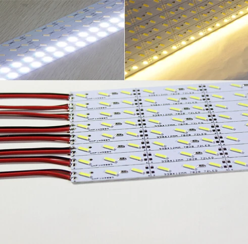 

10pcs Super Bright Hard strip Bar light 10w 50cm 36 led SMD 7020 Aluminum Alloy Led Strip light For Cabinet free shipping