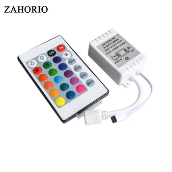 ZAHORIO DC12V 24 Keys IR Remote RGB Controller for SMD3528/5050/5730/5630/3014 RGB LED Strip lights Mini Controller
ZAHORIO DC12V 24 Keys IR Remote RGB Controller for SMD3528/5050/5730/5630/3014 RGB LED Strip lights Mini Controller
