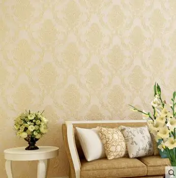 Thickened wallpaper European Damascus non-woven wallpaper warm girl bedroom living room TV background wallpaper
Thickened wallpaper European Damascus non-woven wallpaper warm girl bedroom living room TV background wallpaper