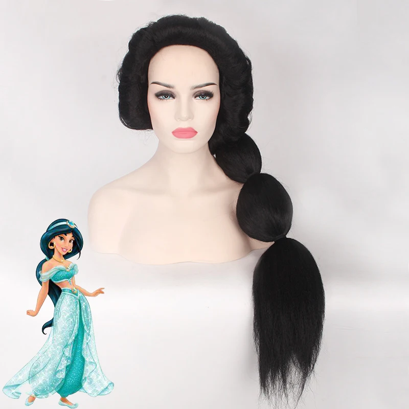 Hot Cartoon Anime Jasmine Princess Cosplay Wigs Women/Girls Halloween Play Wig Party Stage High Quality Black Long Hair New
Hot Cartoon Anime Jasmine Princess Cosplay Wigs Women/Girls Halloween Play Wig Party Stage High Quality Black Long Hair New