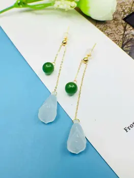 SHILOVEM 18k yellow gold Natural white Jasper drop earrings classic fine Jewelry women wedding gift new yz08150606hby
SHILOVEM 18k yellow gold Natural white Jasper drop earrings classic fine Jewelry women wedding gift new yz08150606hby