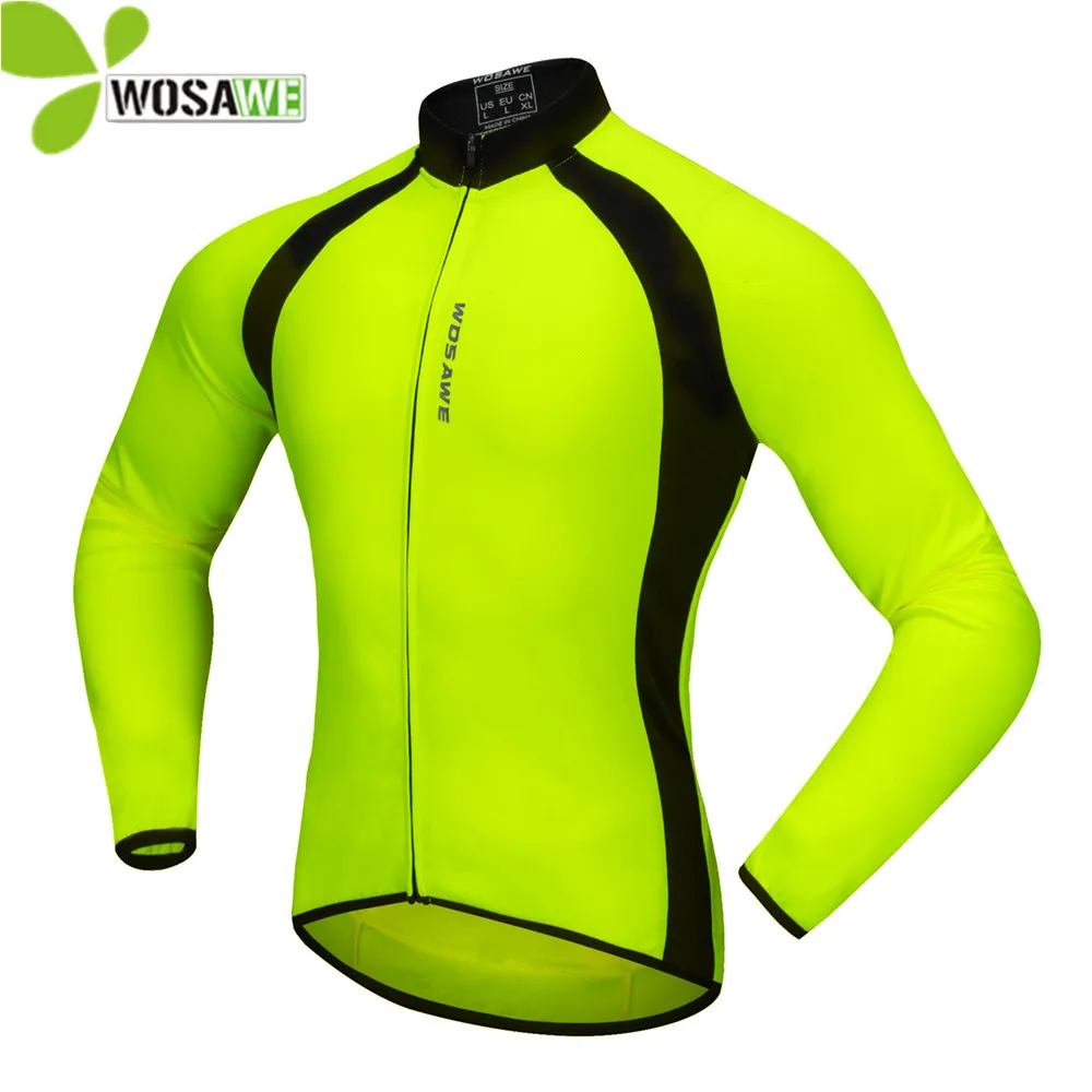 WOSAWE High Visibility Cycling Jerseys Men Long Sleeve Maillot Ciclismo Bike Bicycle Cycle Breathable Outdoor Sports Clothing
WOSAWE High Visibility Cycling Jerseys Men Long Sleeve Maillot Ciclismo Bike Bicycle Cycle Breathable Outdoor Sports Clothing