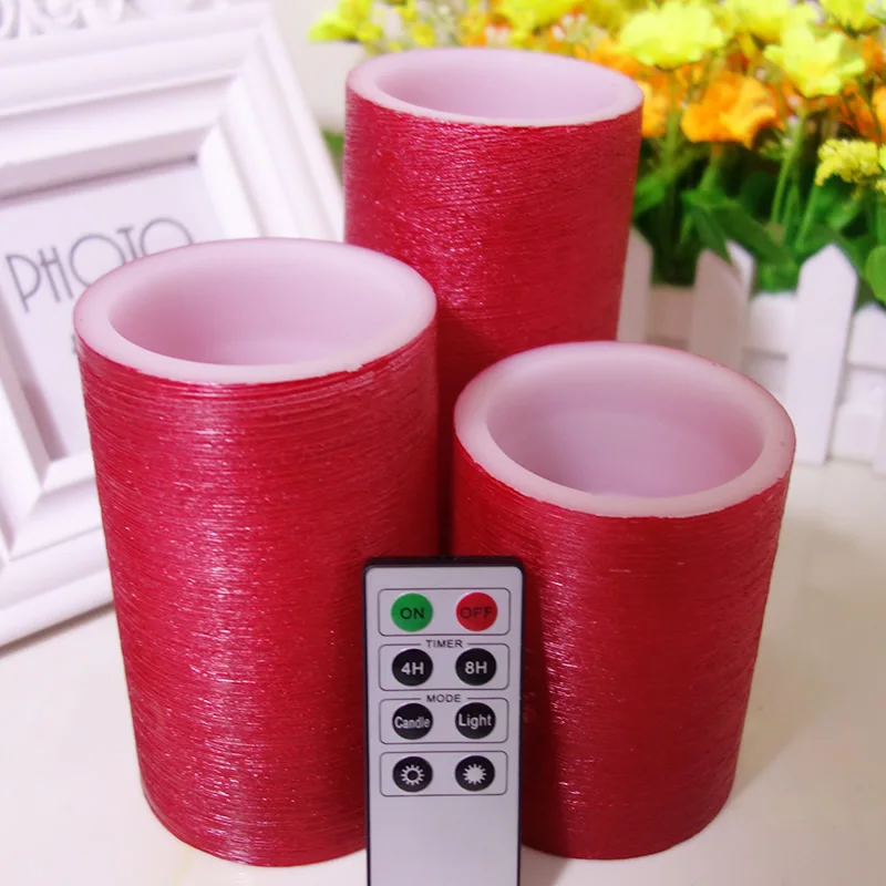 Red scented pillar Flickering LED Candles with Remote control bougie velas battery operated Candles Electric home Decoration
Red scented pillar Flickering LED Candles with Remote control bougie velas battery operated Candles Electric home Decoration