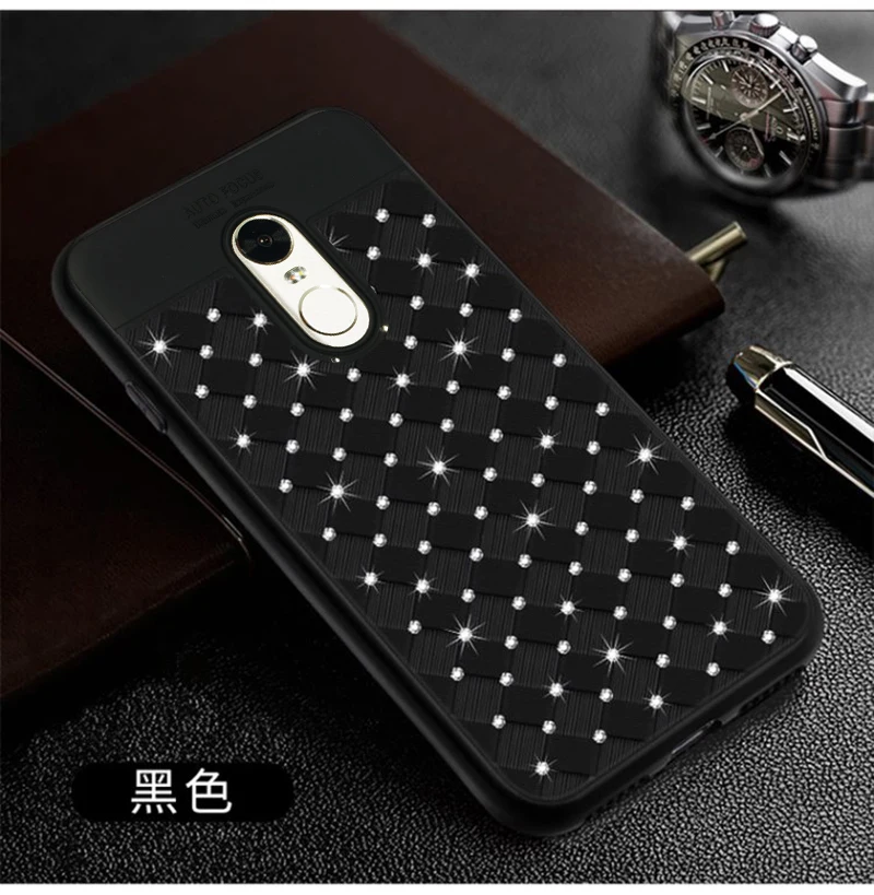 YonLinTan glitter diamond 3D coque,cover,case For Xiaomi Redmi 5 Plus 5Plus xiomi on luxury back Phone global cases