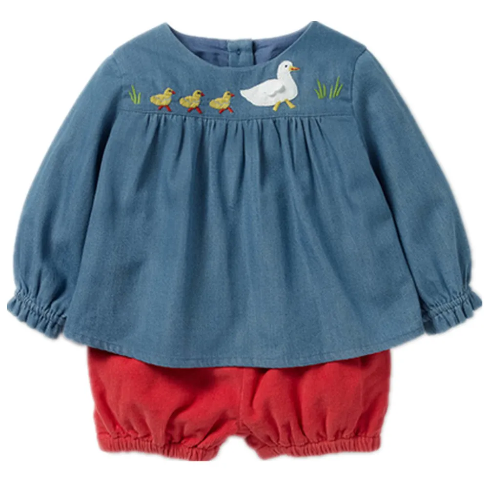 Little Maven Brand 2018 Autumn Spring Baby Girls cartoon duck printing Long sleeve denim jeans clothes set For Kids clothing
Little Maven Brand 2018 Autumn Spring Baby Girls cartoon duck printing Long sleeve denim jeans clothes set For Kids clothing