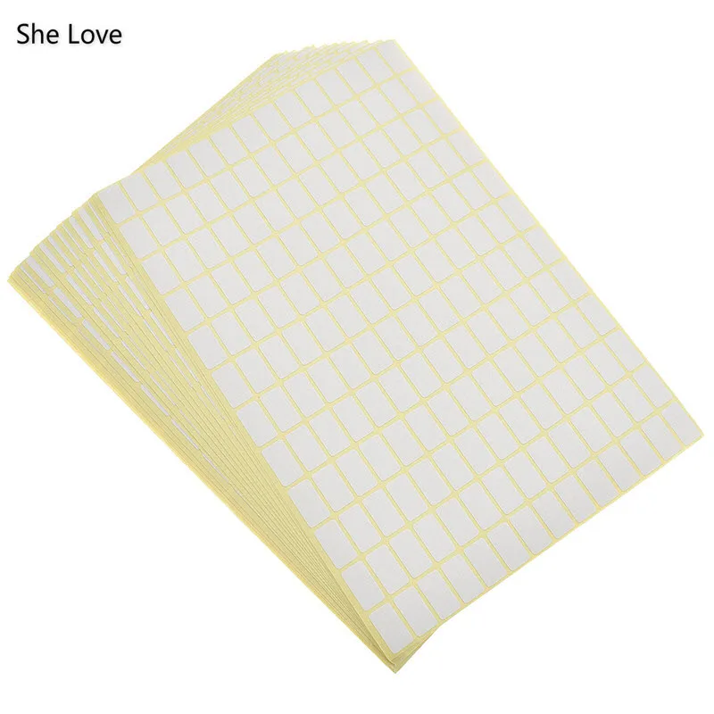 She Love 2520Pcs/lot 16x9mm Handmade Blank White Sticker Labels Writable Adhieve Label Sticker Tags Scrapbooking Paper Crafts
She Love 2520Pcs/lot 16x9mm Handmade Blank White Sticker Labels Writable Adhieve Label Sticker Tags Scrapbooking Paper Crafts
