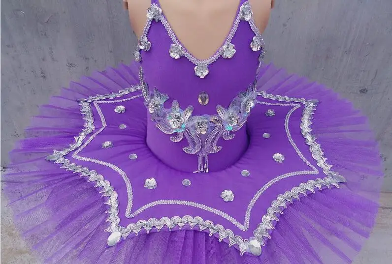 Kids Sequin Ballet Tutu Princess Dress Feather Girls Dance Costume White Swan Lake Gymnastics Leotard 89 | Тематическая одежда и
