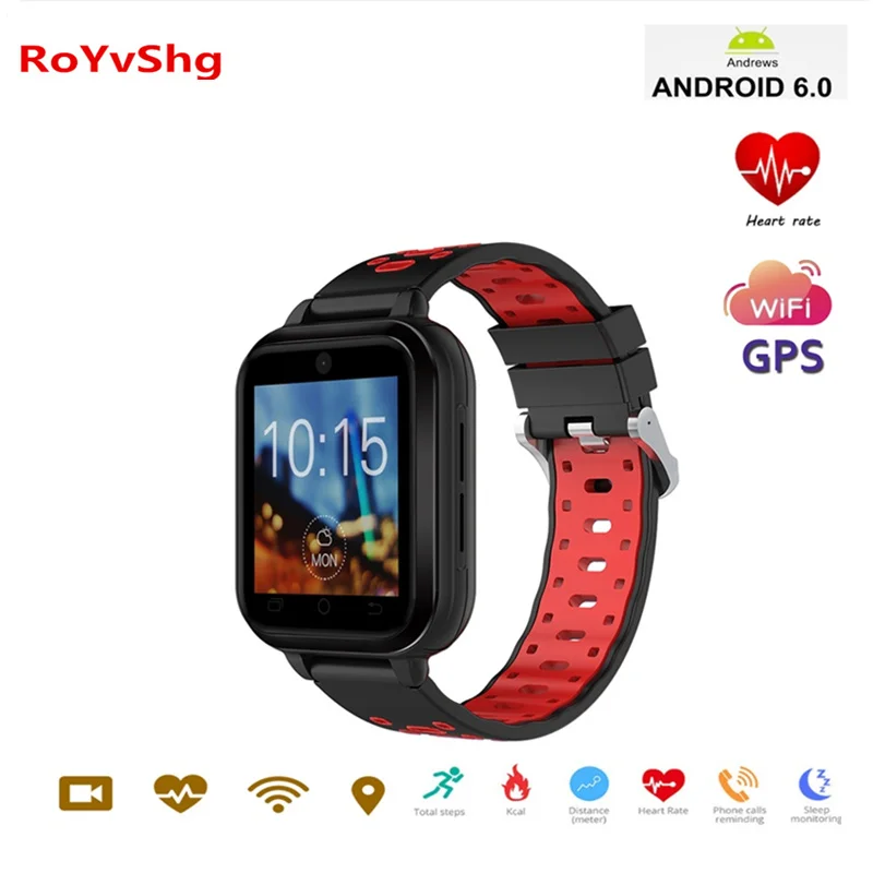 

Q1 Pro 4G smart watch Android 6.0 MTK6737 Quad Core 1GB/8GB SmartWatch Phone Heart Rate Sim Card Support Change Strap 18mm