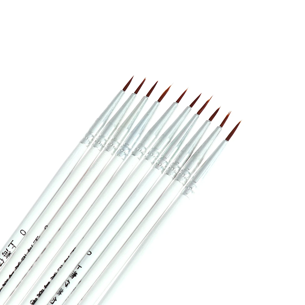10Pcs/set White Fine Hand Painted Thin Hook Line Pen Art Supplies Drawing Art Pen Paint Brush Nylon Brush Acrylic Painting Pen
10Pcs/set White Fine Hand Painted Thin Hook Line Pen Art Supplies Drawing Art Pen Paint Brush Nylon Brush Acrylic Painting Pen