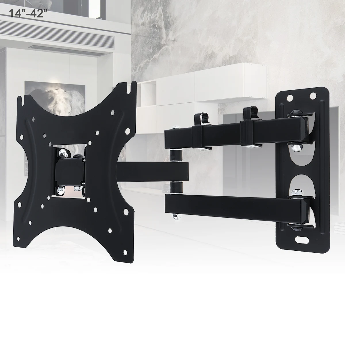 35KG Adjustable TV Wall Mount Bracket Flat Panel TV Frame Support 15° Tilt with Cable Clip for 14-42 Inch LCD LED Monitor
35KG Adjustable TV Wall Mount Bracket Flat Panel TV Frame Support 15° Tilt with Cable Clip for 14-42 Inch LCD LED Monitor