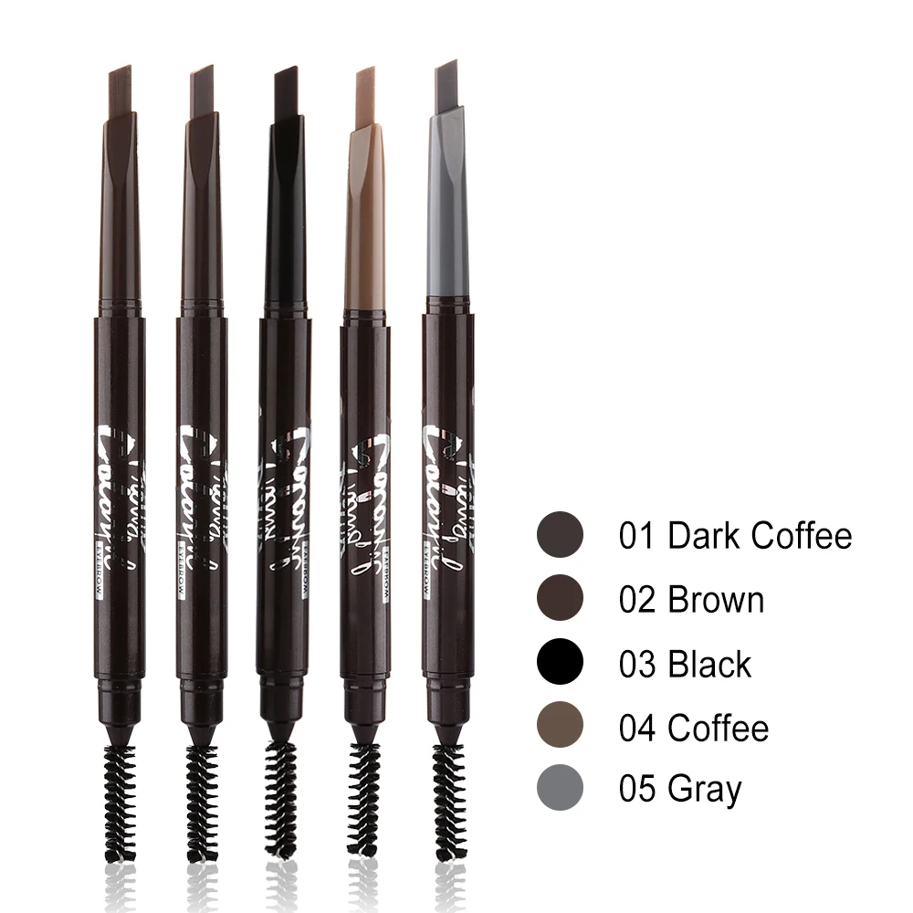 5 Colors Double Ended Eyebrow Pencil Waterproof No Blooming Rotatable Triangle Makeup Eye Brow Tatoo Pen Mascara Brushes Hot
5 Colors Double Ended Eyebrow Pencil Waterproof No Blooming Rotatable Triangle Makeup Eye Brow Tatoo Pen Mascara Brushes Hot