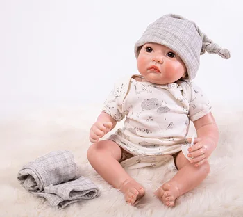 DOLL 20 Inches Baby Reborn 50 cm Realistic bebes Reborn Doll Baby Handmade Lifelike Full Body Silicone Sleeping Baby Doll Toy
DOLL 20 Inches Baby Reborn 50 cm Realistic bebes Reborn Doll Baby Handmade Lifelike Full Body Silicone Sleeping Baby Doll Toy