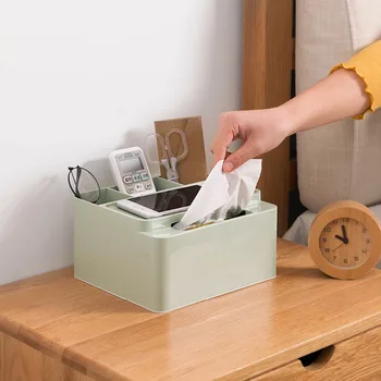 Partition Desktop Tissue Storage Box With Napkin Holder Cosmetics Jewelry TV Remote Control Organizer Smartphone Holder
Partition Desktop Tissue Storage Box With Napkin Holder Cosmetics Jewelry TV Remote Control Organizer Smartphone Holder