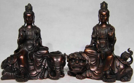 bi003651 Tibet Buddhism Red Copper Bronze Manjusri Manjushri Samantabhadra Guanyin Statue
bi003651 Tibet Buddhism Red Copper Bronze Manjusri Manjushri Samantabhadra Guanyin Statue