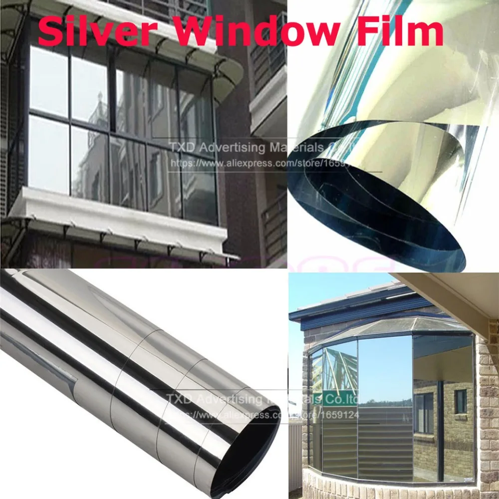50cmX300cm/Lot Silver Window Film One Way Mirror Insulation Stickers Solar Reflective Silver Building Window Protection Film
50cmX300cm/Lot Silver Window Film One Way Mirror Insulation Stickers Solar Reflective Silver Building Window Protection Film