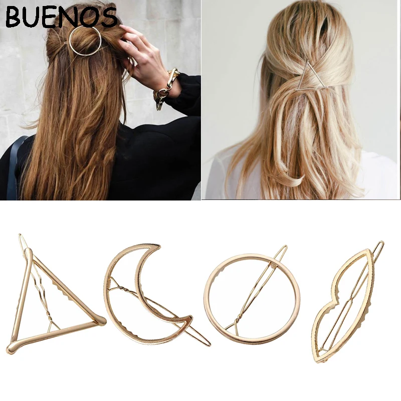 BUENOS Trendy Woman's Hair Accessories Triangle Hair Clip Pin Geometric Alloy Retro Moon Circle Hairgrip Barrette Girls CE0540
BUENOS Trendy Woman's Hair Accessories Triangle Hair Clip Pin Geometric Alloy Retro Moon Circle Hairgrip Barrette Girls CE0540