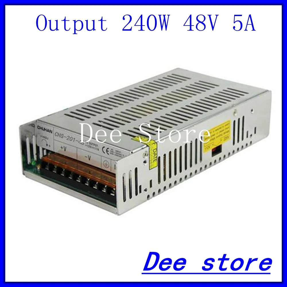 240W 48V 5A Single Output Adjustable Switching power supply unit for LED Strip light Universal AC-DC Converter
240W 48V 5A Single Output Adjustable Switching power supply unit for LED Strip light Universal AC-DC Converter